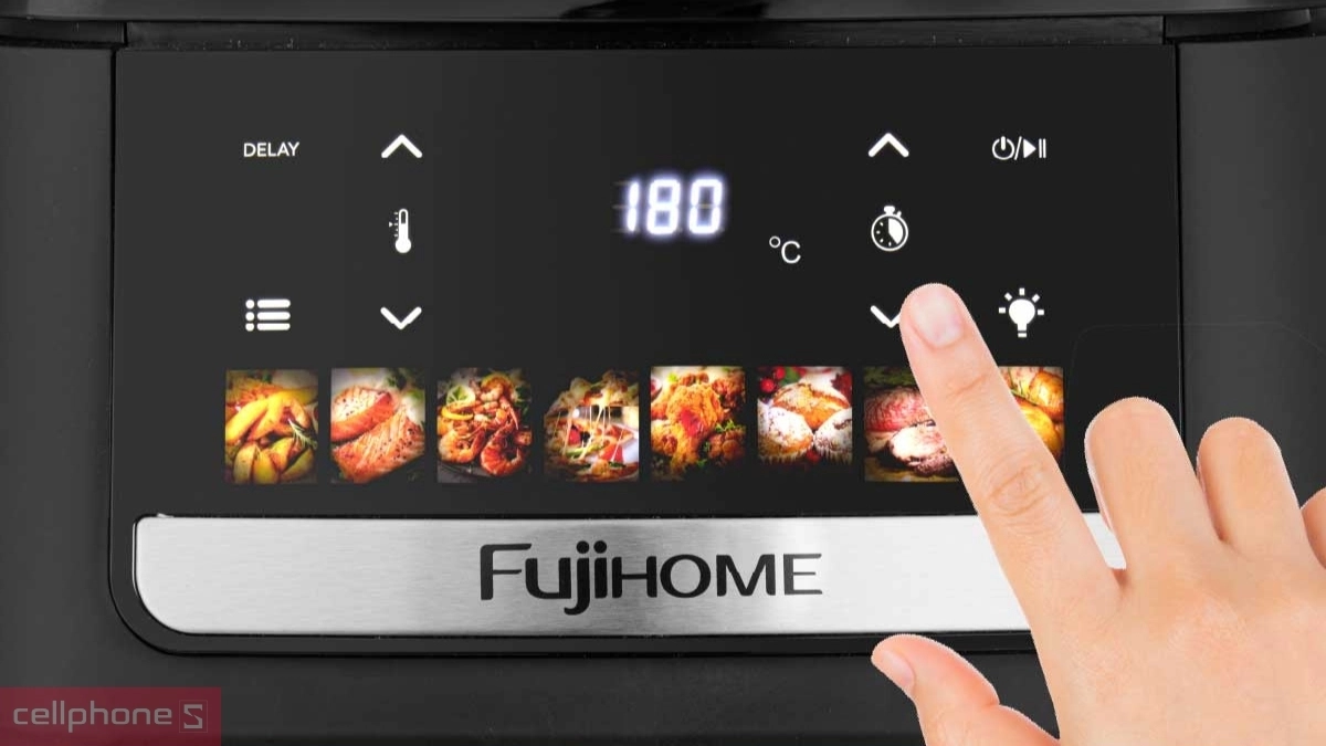 Chế độ nấu nồi chiên không dầu Fujihome A9DH 9 lít