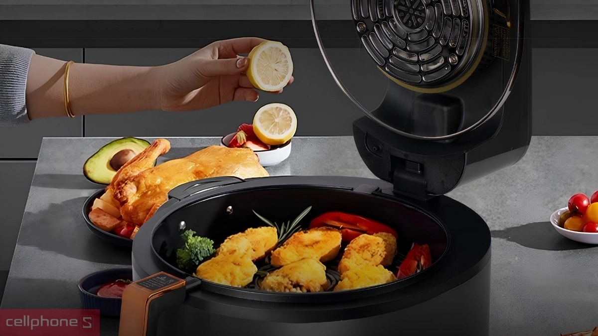 Nắp nồi chiên không dầu FujiHome AG6D 6 lít