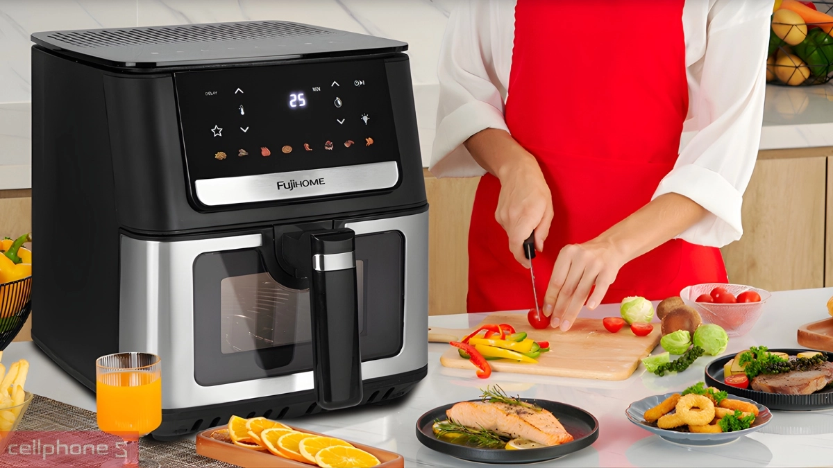Công suất nồi chiên không dầu Fujihome Dualheat A7DH