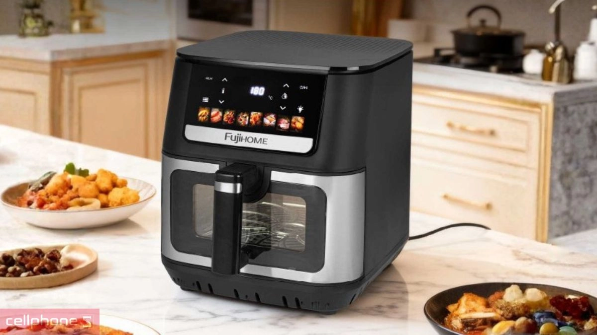 Công nghệ DualHeat nồi chiên không dầu Fujihome DUALHEAT A9DH 9L gia nhiệt kép