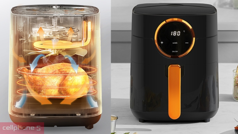 Công suất nồi chiên không dầu Gaabor 4.5L GA-E45A01