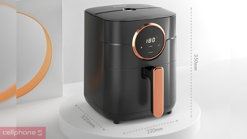 Thiết kế nồi chiên không dầu Gaabor 4.5L GA-E45A01