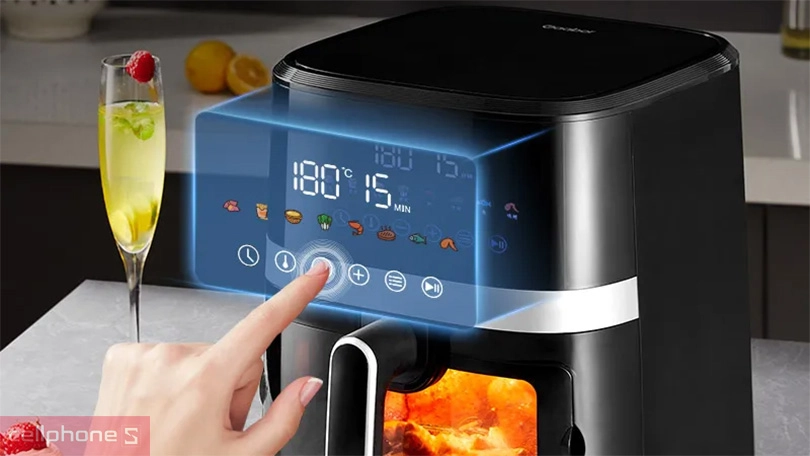 Nồi chiên không dầu Gaabor 6.5 lít AF65T-BK01A – Chiên nướng ngon mà không cần dầu mỡ