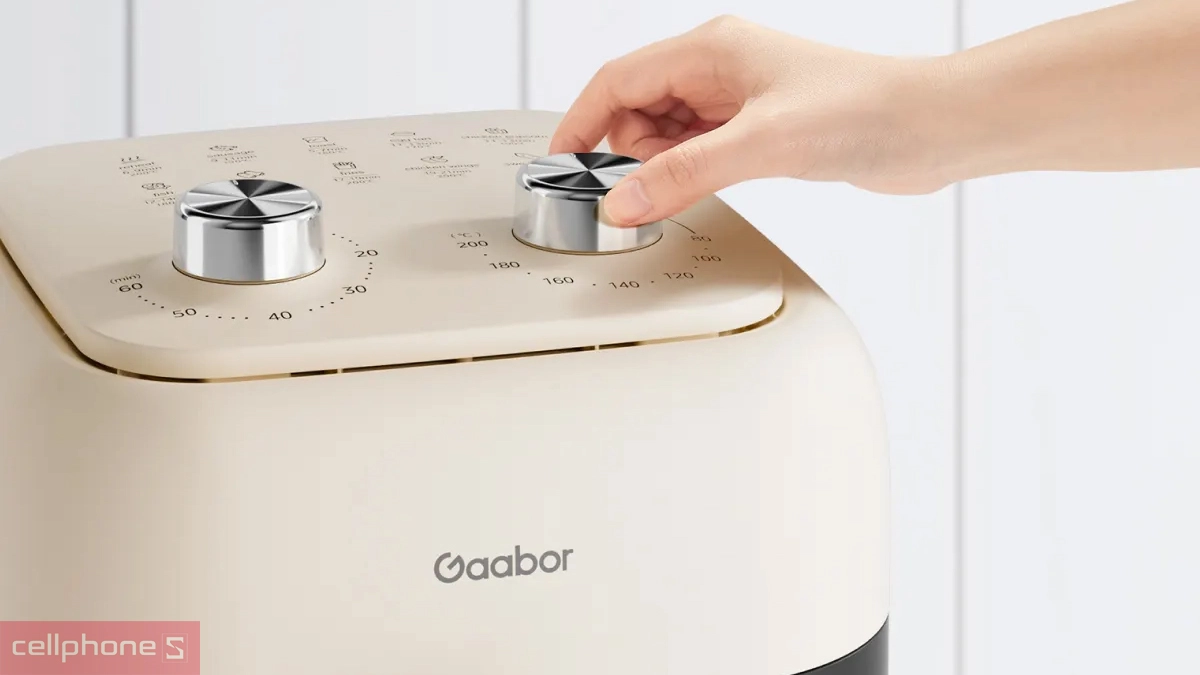 Thiết kế nồi chiên không dầu Gaabor AF-80M01A 6.2 Lít