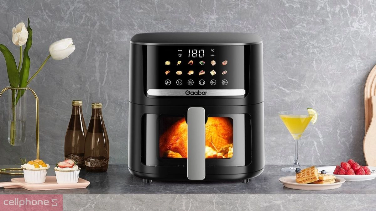Nồi chiên không dầu Gaabor AF 80T01A 6.2 lít sở hữu thiết kế trang nhã