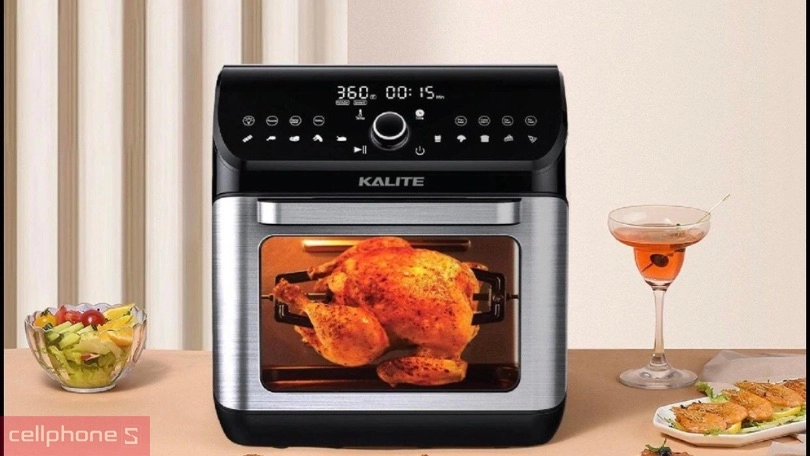 Thiết kế nồi chiên không dầu Kalite chắc chắn, cứng cáp