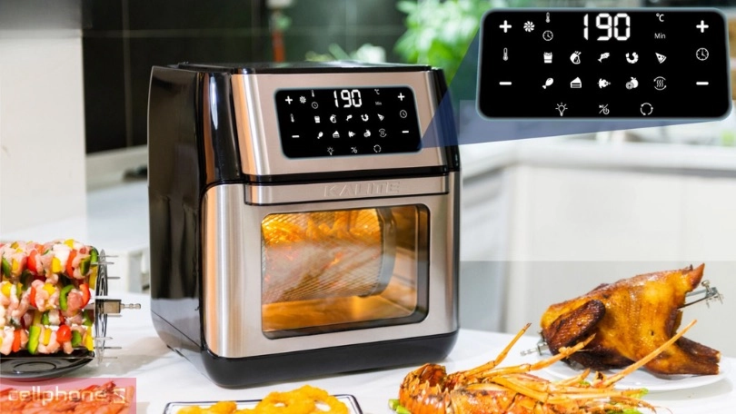 Bảng điều khiển nồi chiên không dầu Kalite dễ dùng