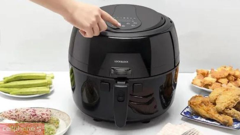 tiêu chí nồi chiên không dầu Lock&Lock ổn định nguồn điện khi dùng