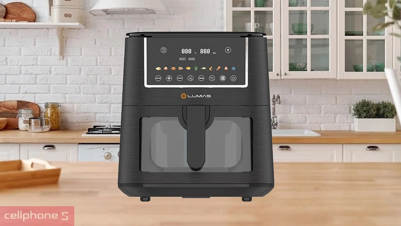 Thiết kế và các chế độ nấu của nồi chiên không dầu Lumias MF721650