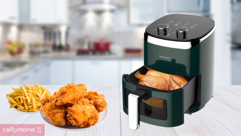 Giới thiệu nồi chiên không dầu Nineshield – thương hiệu nổi tiếng của Nhật Bản