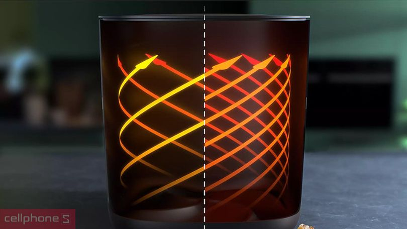 Nồi chiên không dầu 8,3L Philips HD9880/90 - Dung tích lớn, hỗ trợ nấu từ xa