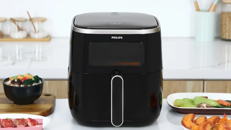 Chế độ nấu nồi chiên không dầu Philips HD9257/80 5.6L