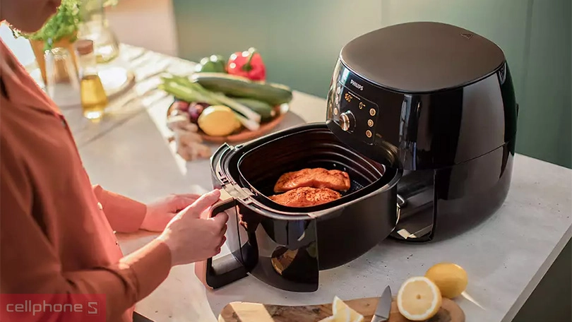 Nồi chiên không dầu Philips 7.3 lít HD9860/90 - Tối ưu thời gian nấu thức ăn