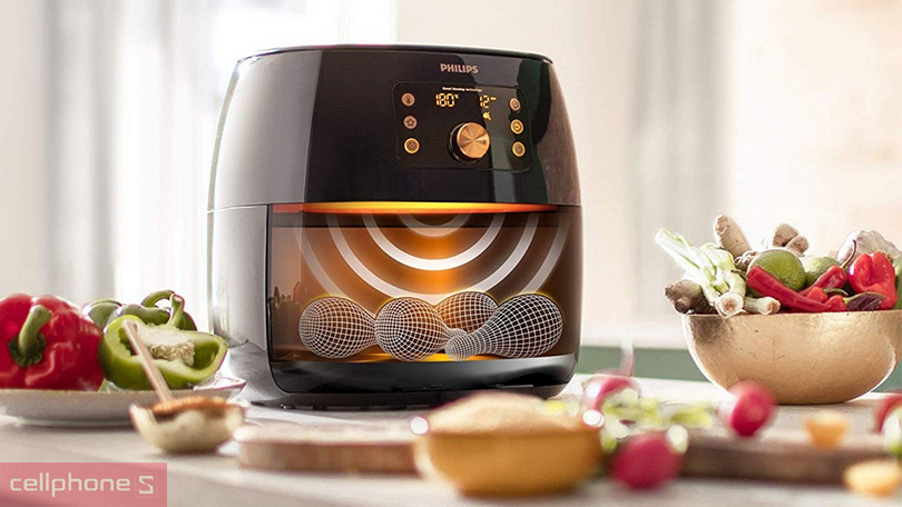 Nồi chiên không dầu Philips 7.3 lít HD9860/90 - Tối ưu thời gian nấu thức ăn