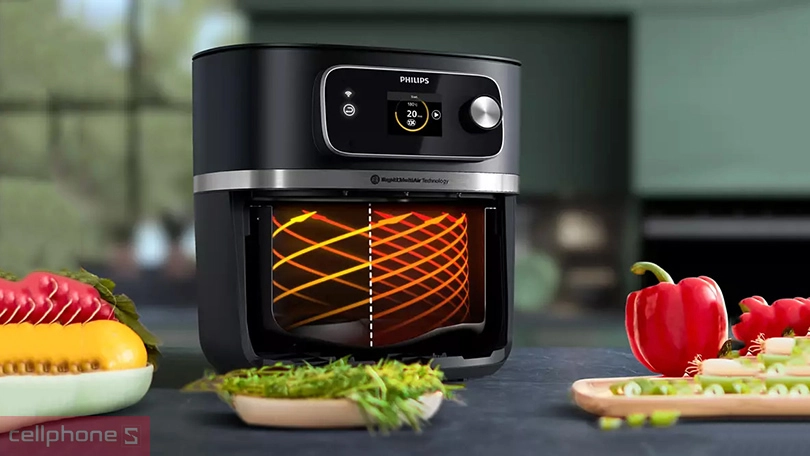 Nồi chiên không dầu Philips HD9880/90 8.3 lít - Nâng tầm nấu nướng, tận hưởng cuộc sống hiện đại