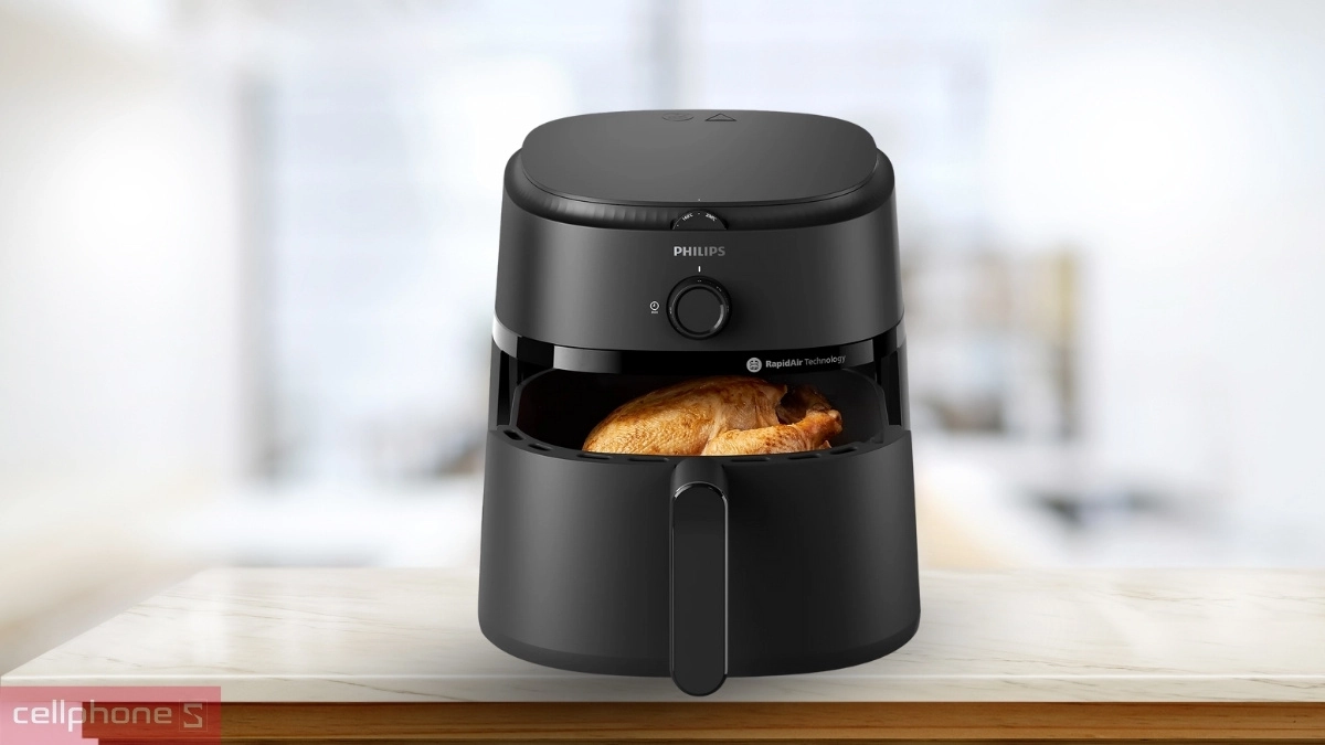 Thiết kế nồi chiên không dầu Philips NA130/00