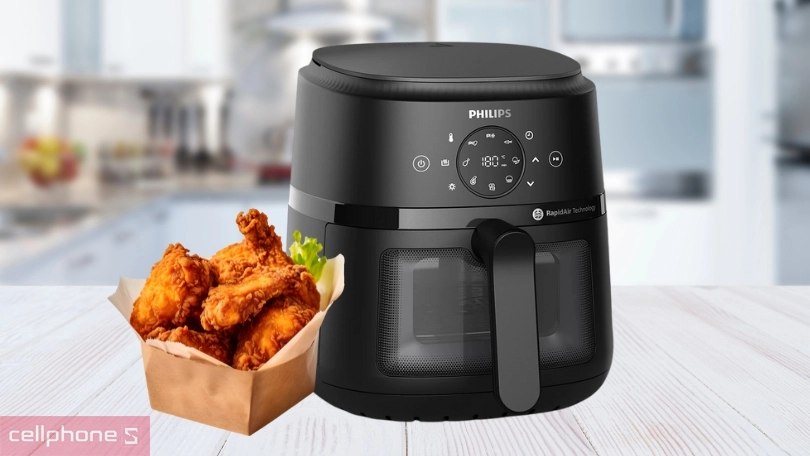 Nồi chiên không dầu Philips NA220/00 4.2L – Nồi chiên lý tưởng cho gia đình