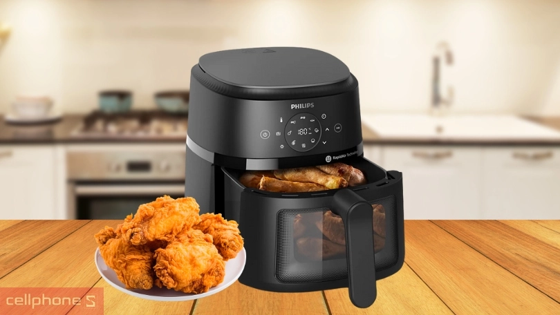 Nồi chiên không dầu Philips NA220/00 4.2L – Nồi chiên lý tưởng cho gia đình