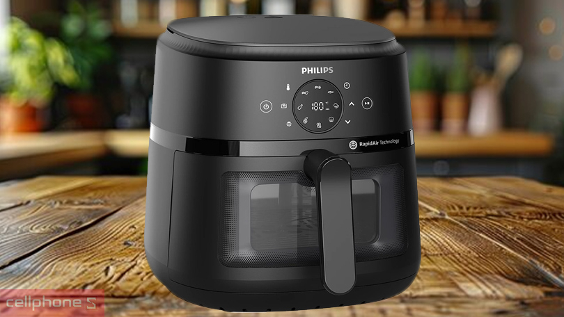 Khả năng kết nối điện thoại của nồi chiên không dầu Philips NA230/00