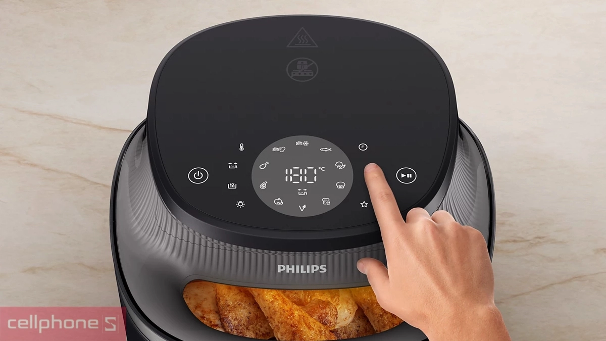 Chế độ nấu của nồi chiên không dầu Philips NA342/00