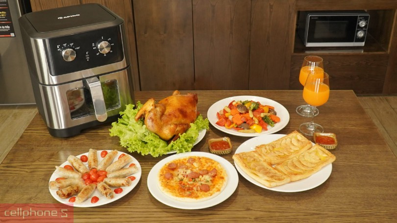 Công suất và công nghệ nấu của nồi chiên không dầu Rapido RAF-8.0M 8 lít