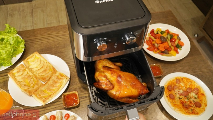 Dung tích nấu của nồi chiên không dầu Rapido RAF-8.0M 8 lít