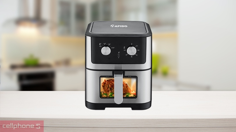 Thiết kế, độ bền bỉ của nồi chiên không dầu Rapido RAF-8.0M 8 lít