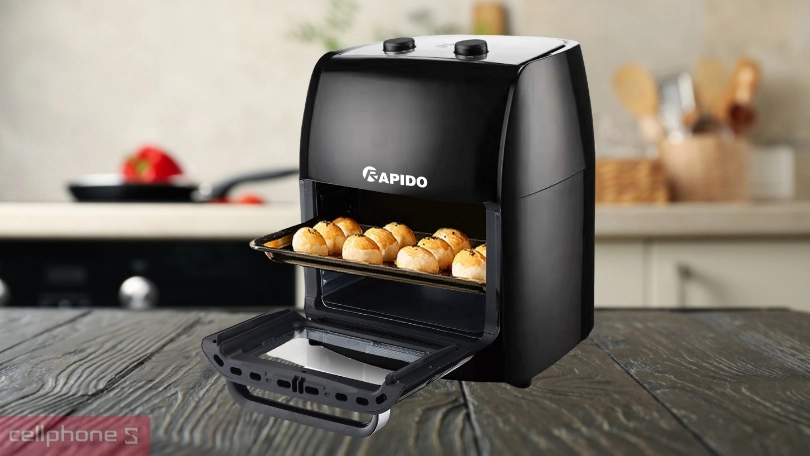 Dung tích lò chiên không dầu Rapido RAF-12M1 12 lít
