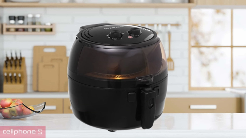 Dung tích và công suất nấu của nồi chiên không dầu Rapido RAF6.5M2 6.5 lít