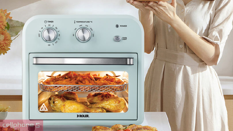 Công suất và công nghệ chiên nướng của nồi chiên không dầu Roler RA-3111 10L