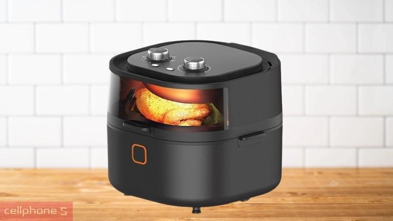 Nồi chiên không dầu Roler RA-3115 6L - Công suất nấu vượt trội, dung tích lớn