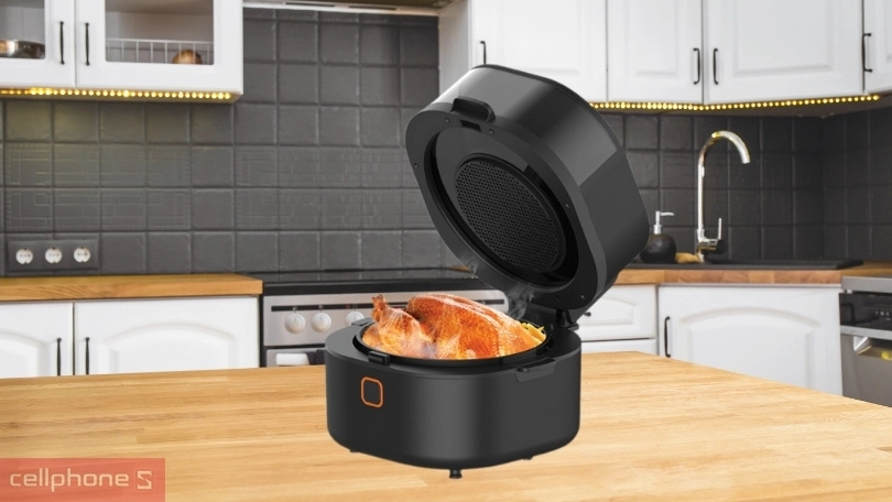 Nồi chiên không dầu Roler RA-3115 6L - Công suất nấu vượt trội, dung tích lớn