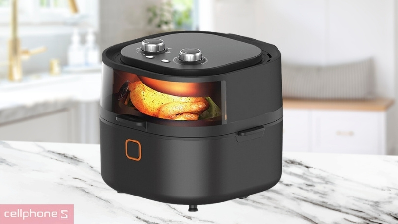 Bảng điều khiển cơ với 2 núm vặn riêng biệt và có hỗ trợ hẹn giờ nấu