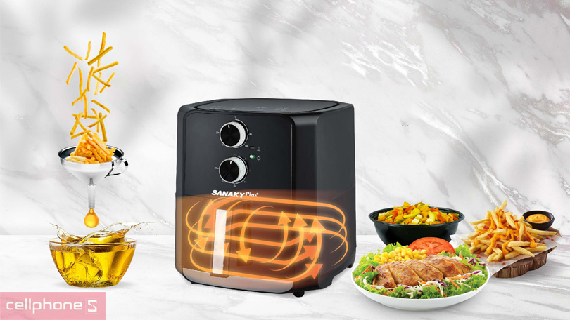 Các ưu điểm nổi bật của nồi chiên không dầu Sanaky