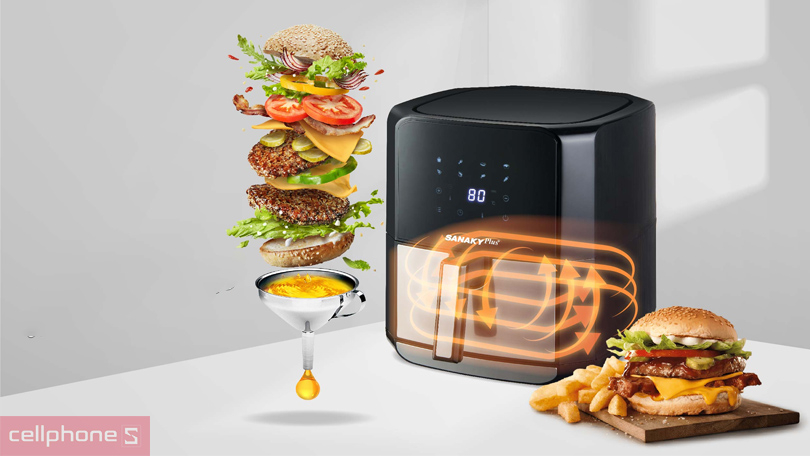 Các ưu điểm nổi bật của nồi chiên không dầu Sanaky