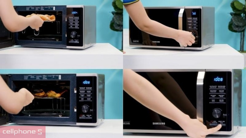Hướng dẫn sử dụng lò vi sóng có nướng Samsung MG23K3575AS 23L