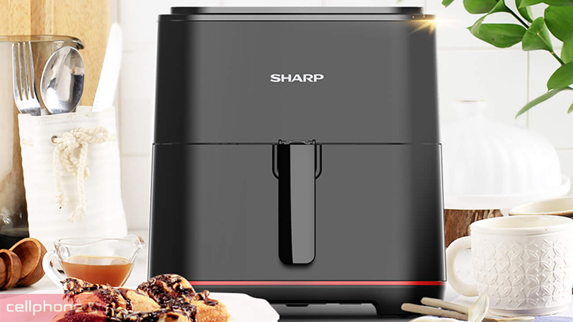 Nồi chiên không dầu Sharp KF-AF70EV-BK 7 lít - Thiết kế hiện đại, hạn chế dầu mỡ