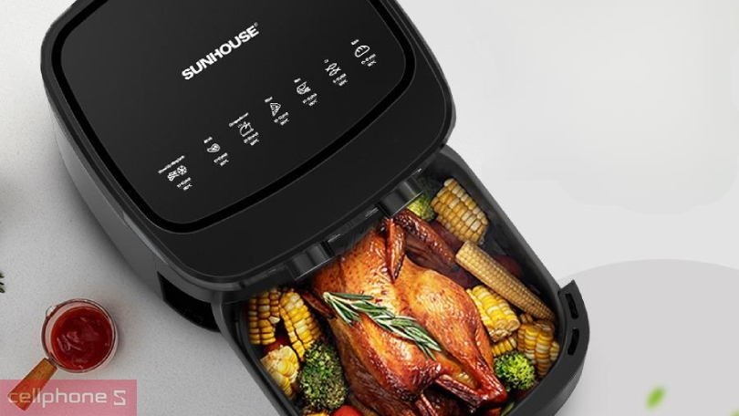 Công suất, tính năng của nồi chiên không dầu Sunhouse 10.5L SHD4038