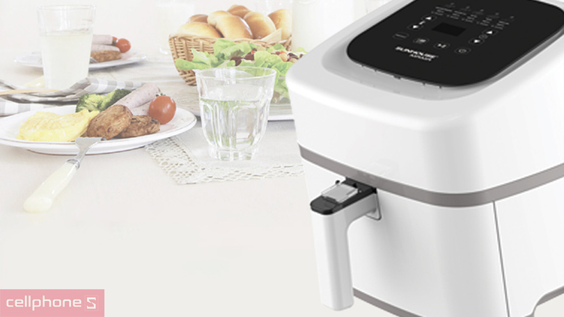 Thiết kế nồi chiên không dầu Sunhouse Mama SHD4086W 4.5L