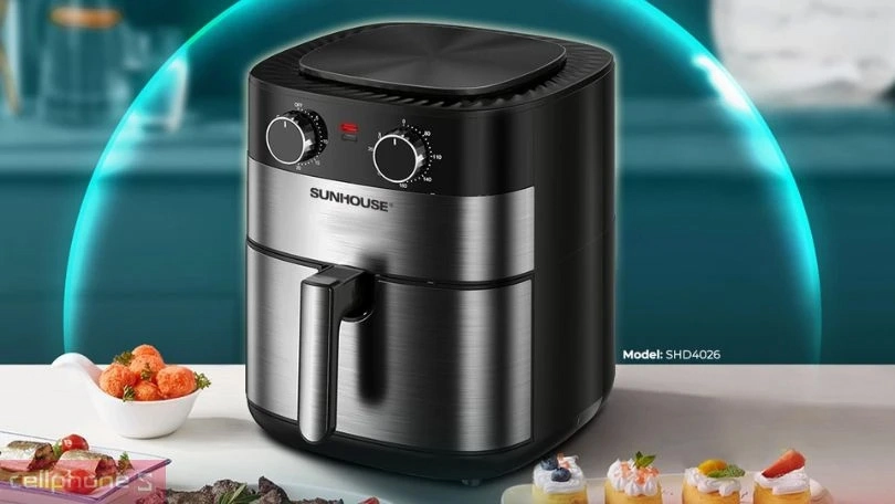 Nồi chiên Sunhouse công nghệ Rapid Air chiên giòn không dầu Nồi chiên Sunhouse công nghệ Rapid Air chiên giòn không dầu