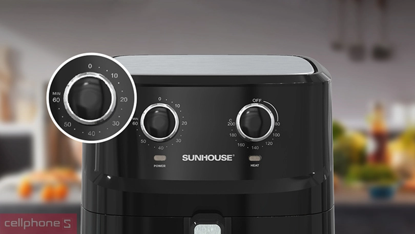Hướng dẫn sử dụng nồi chiên không dầu 6.5L Sunhouse SHD4030 cơ bản
