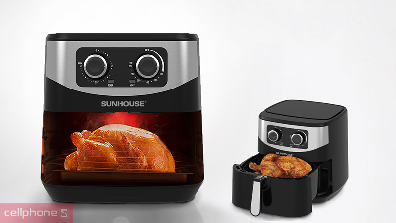 Đánh giá nồi chiên không dầu Sunhouse SHD4062 6L