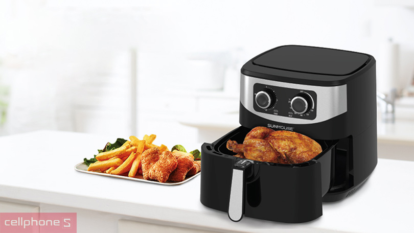 Tính năng nồi chiên không dầu Sunhouse SHD4062 6L