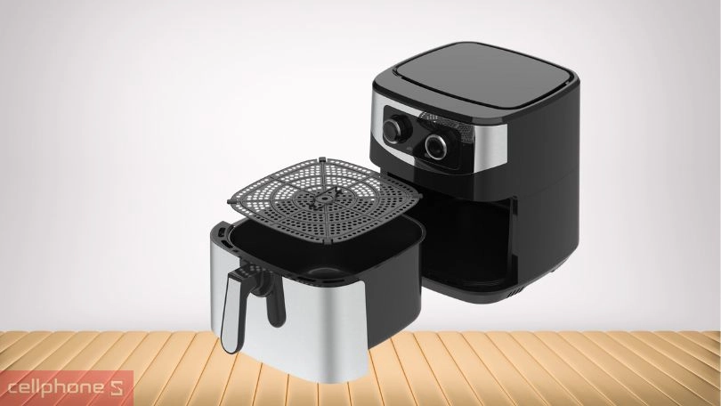 Nồi chiên không dầu Sunhouse SHD4035 9L - An toàn sức khỏe, nấu chín đều 