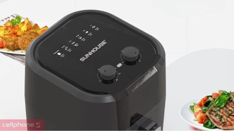 Chế độ nấu, hẹn giờ nấu của nồi chiên không dầu Sunhouse 9L SHD4037