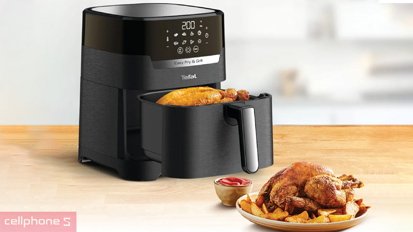 Công suất nồi chiên không dầu Tefal 2 in 1 Easy Fry & Grill Precision EY505815 4.2L