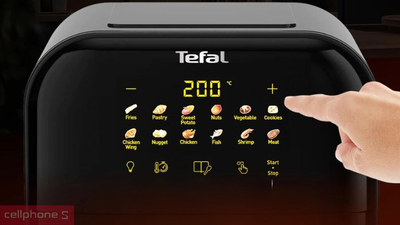 Các chế độ nấu của nồi chiên không dầu Tefal Easy Fry Window EY821868