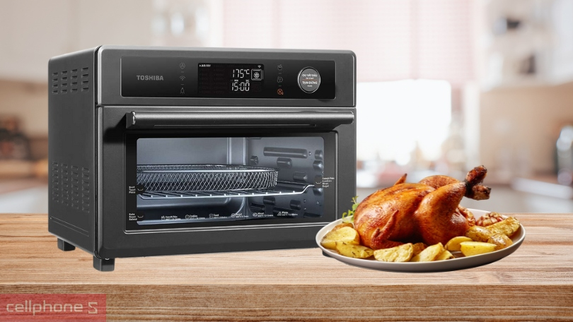 Thiết kế nồi chiên không dầu Toshiba TL2-SAC25GZC(GR) 25 lít