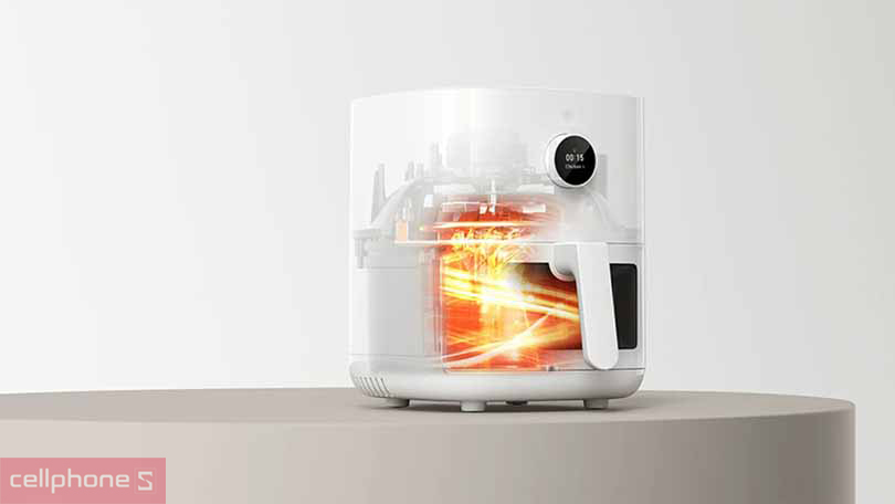 Lò chiên nướng không dầu Xiaomi dung tích lớn, từ 6 lít trở lên