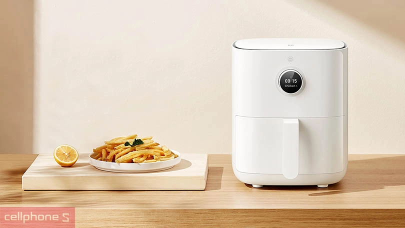 Bảng điều khiển trên nồi chiên Xiaomi dễ thao tác